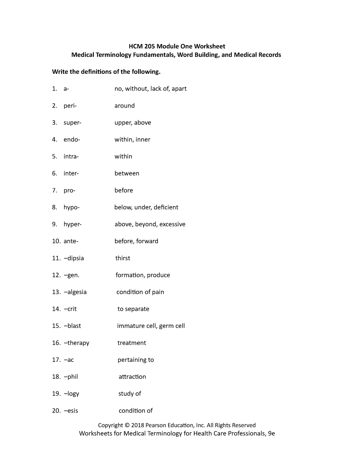 1 3 Worksheet Medical Terminology Word Building And Medical Worksheets Library 1 3 Worksheet Medical Terminology Word Building And Medical Worksheets Library