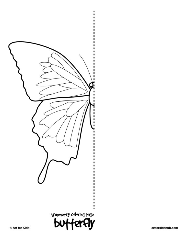 10 Free Coloring Pages Bug Symmetry Art For Kids Hub