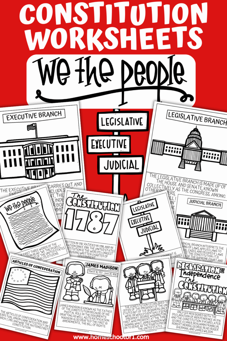 10 Free Constitution Coloring Pages