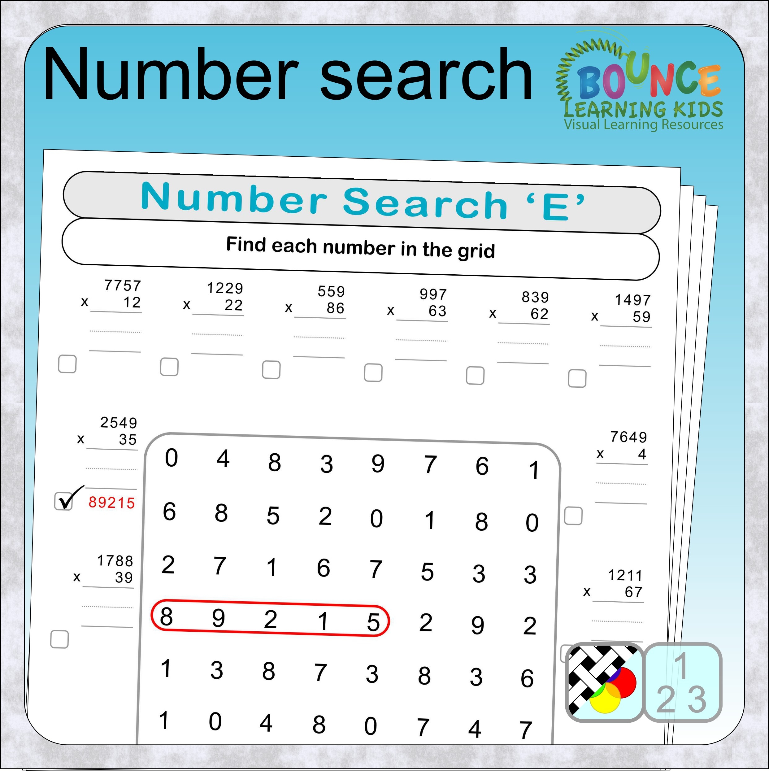 10 Fun Number Search Worksheets To Download 10 Fun Number Search Worksheets To Download