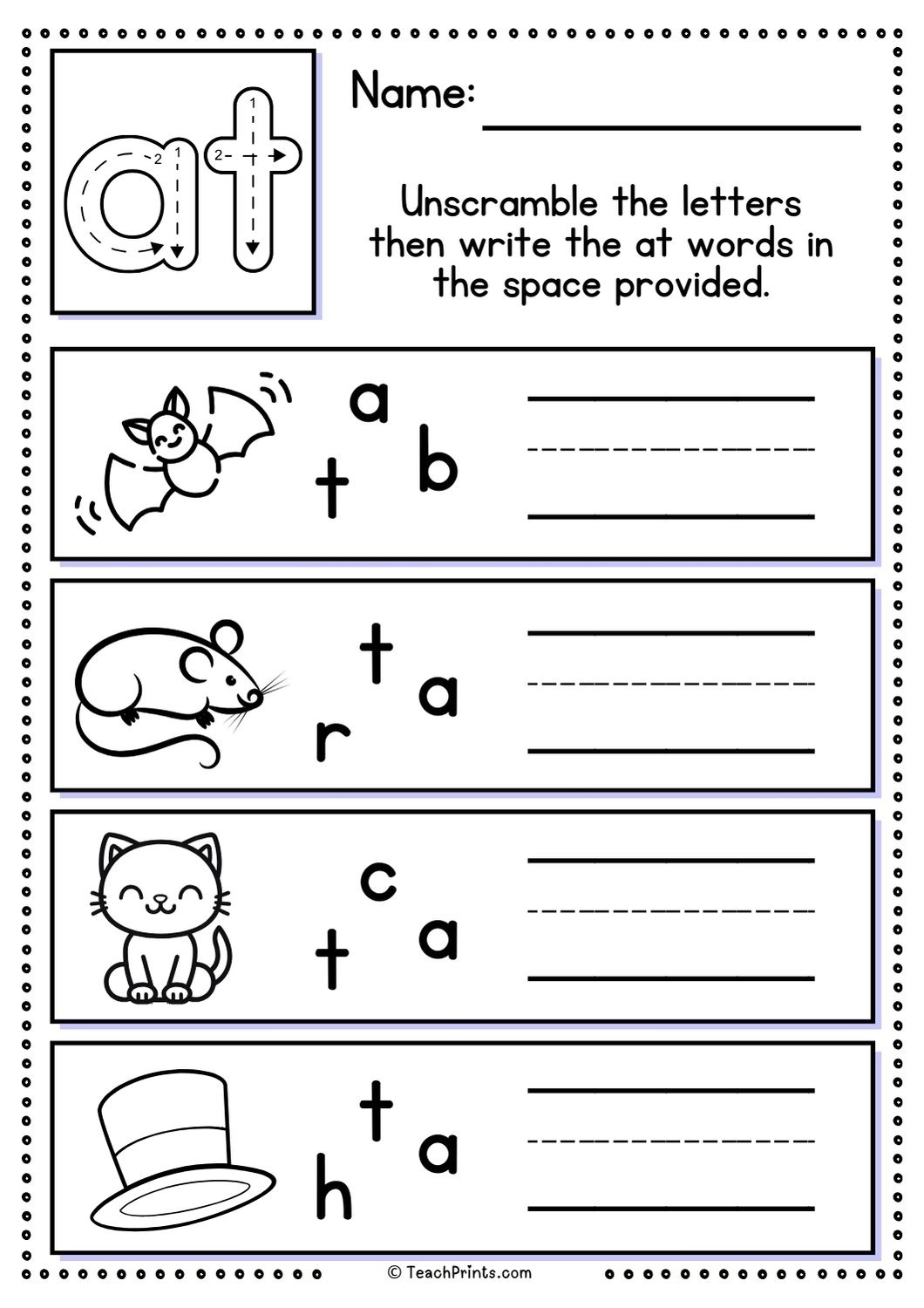 100 Free Word Family Worksheets Teach Prints 100 Free Word Family Worksheets Teach Prints
