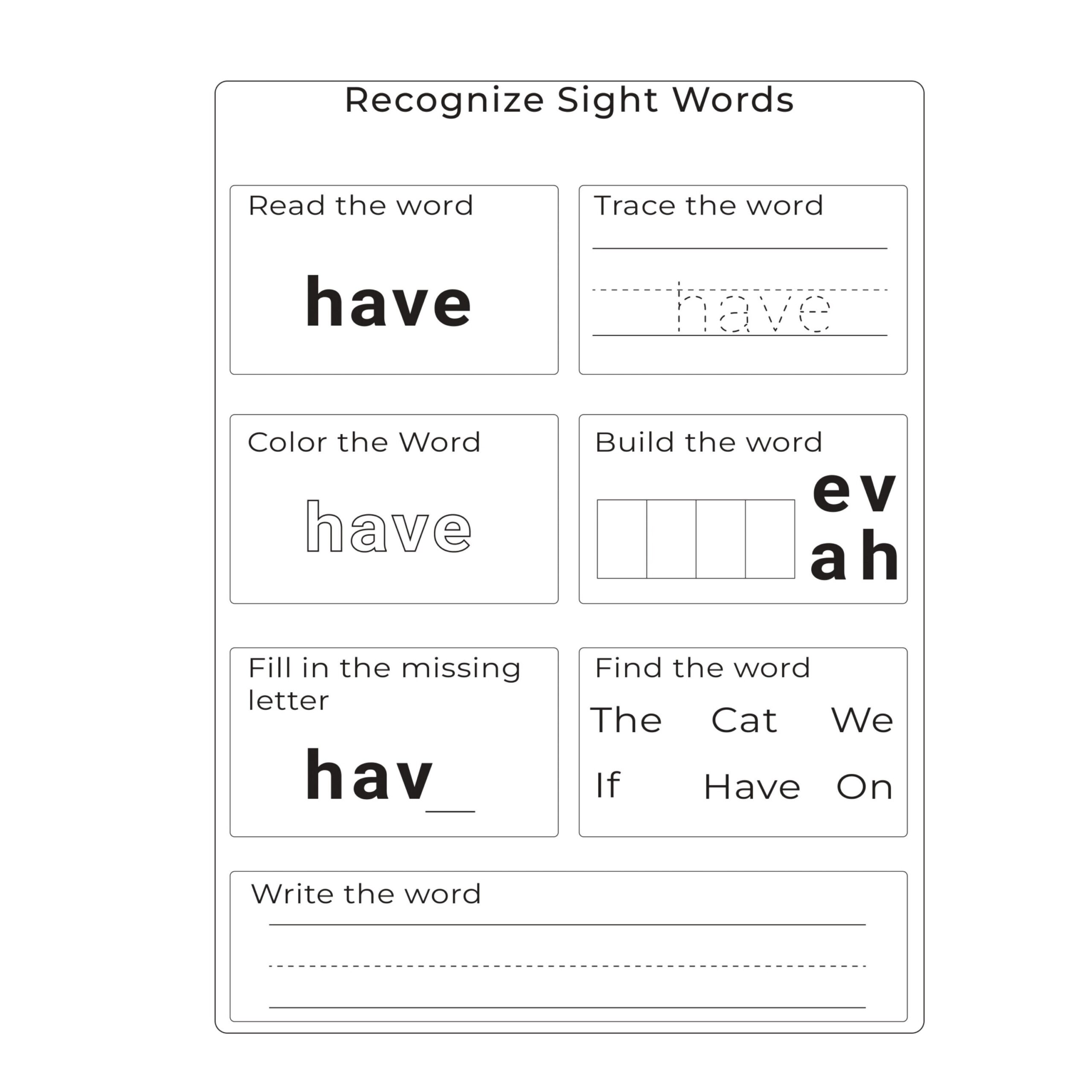 100 Printable Sight Words Kindergarten Sight Word Worksheets Preschool Activity Pages 1st Grade Handwriting And Spelling Activities Etsy 100 Printable Sight Words Kindergarten Sight Word Worksheets Preschool Activity Pages 1st Grade Handwriting And Spelling Activities Etsy
