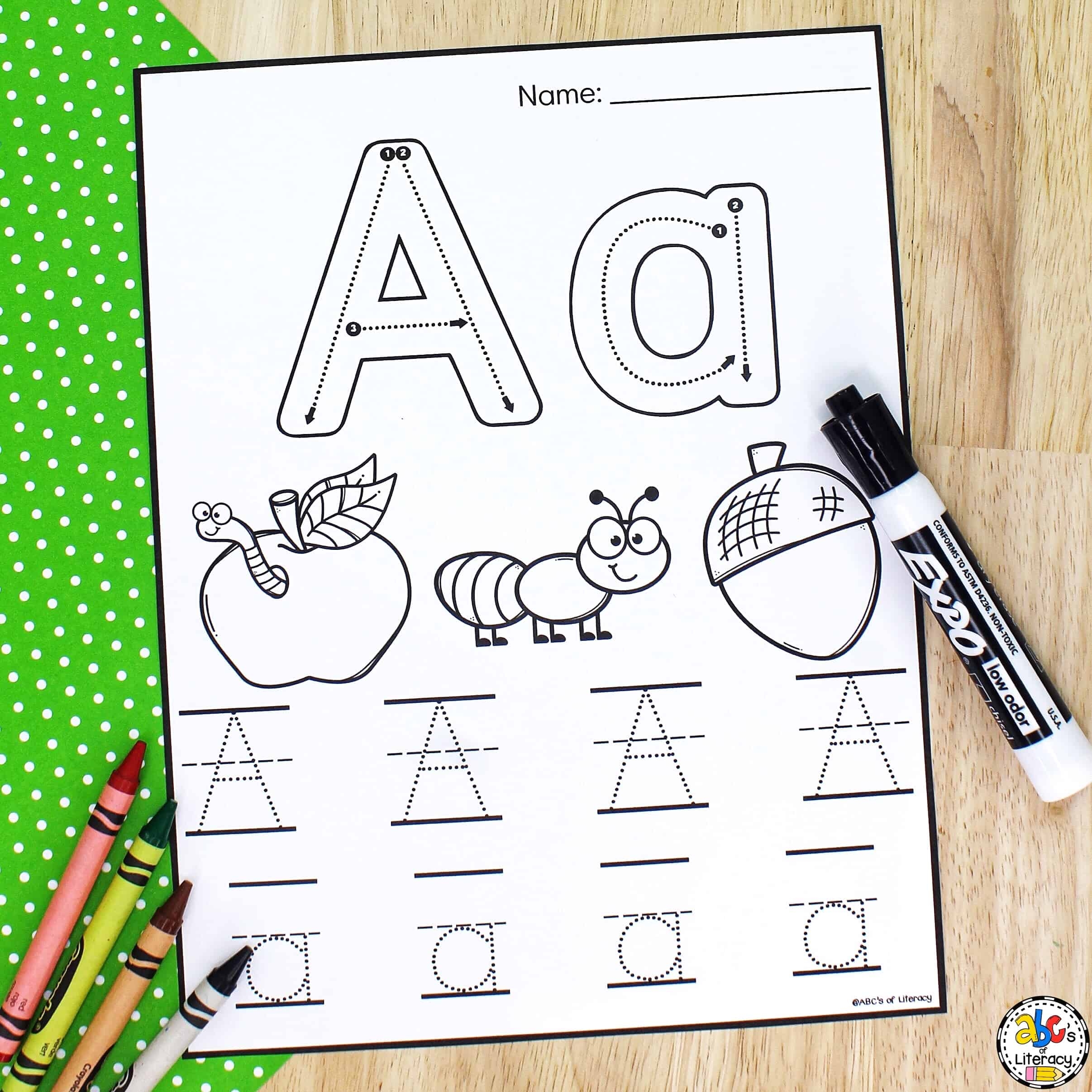 Letter A Worksheets Preschool Frree Printables