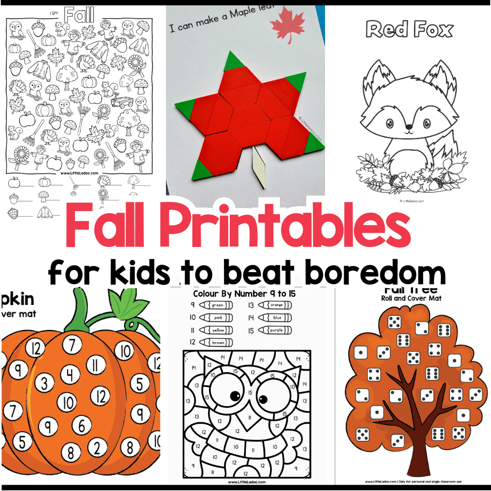 Free Preschool Printables Fall