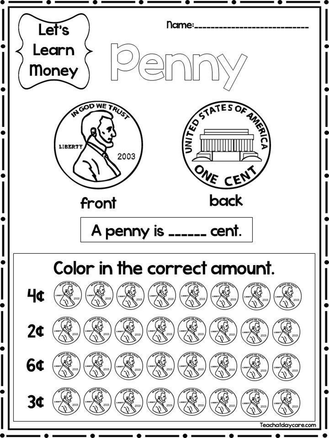 Free Printable Coin Worksheets 2nd Grade