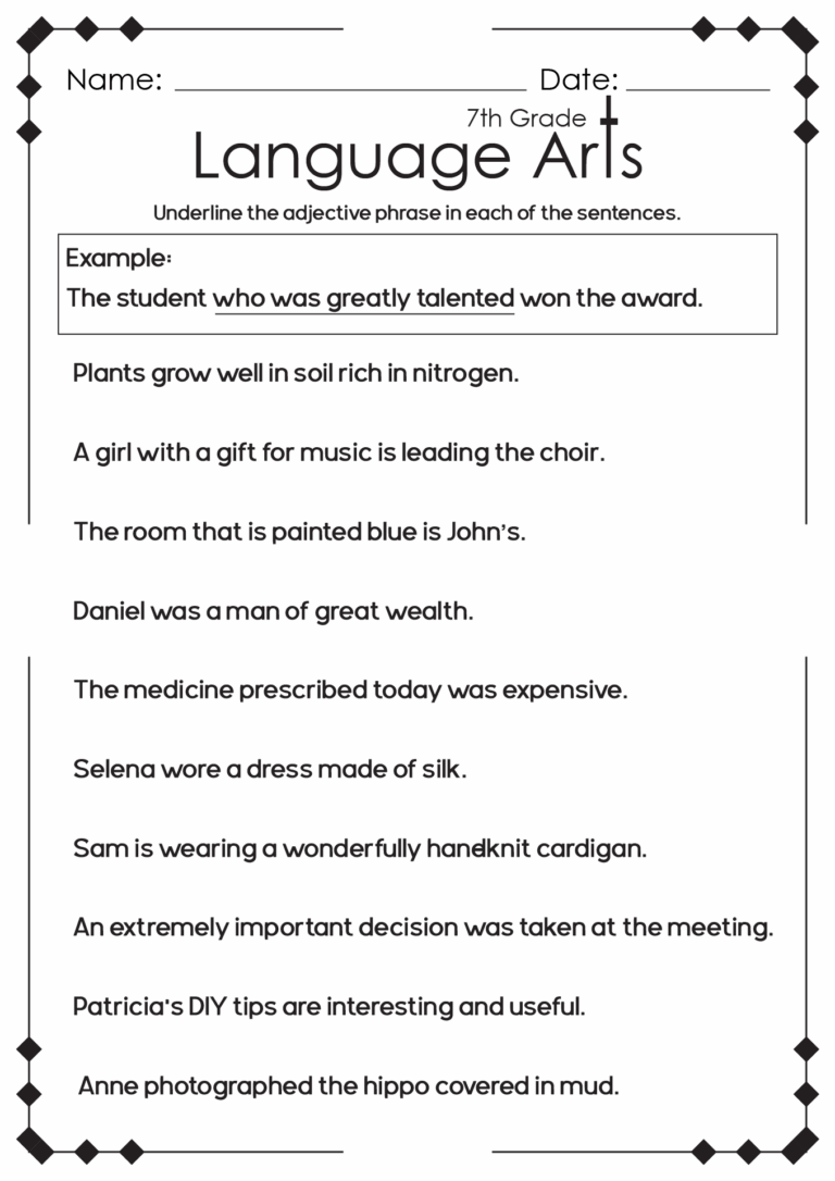 13 High School English Language Arts Worksheets Free PDF At