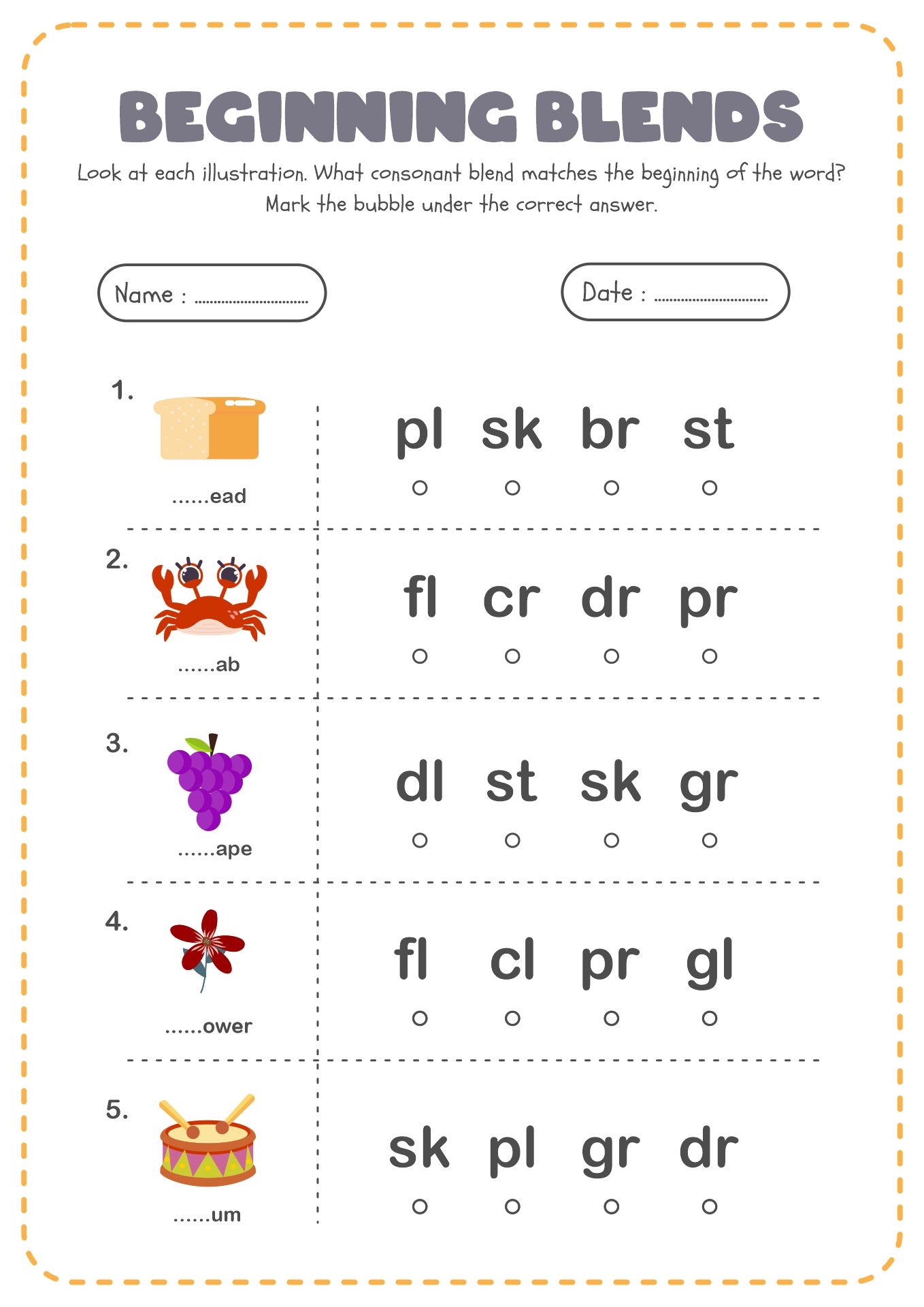 14 Initial Blends Worksheets 1st Grade Free PDF At Worksheeto 14 Initial Blends Worksheets 1st Grade Free PDF At Worksheeto