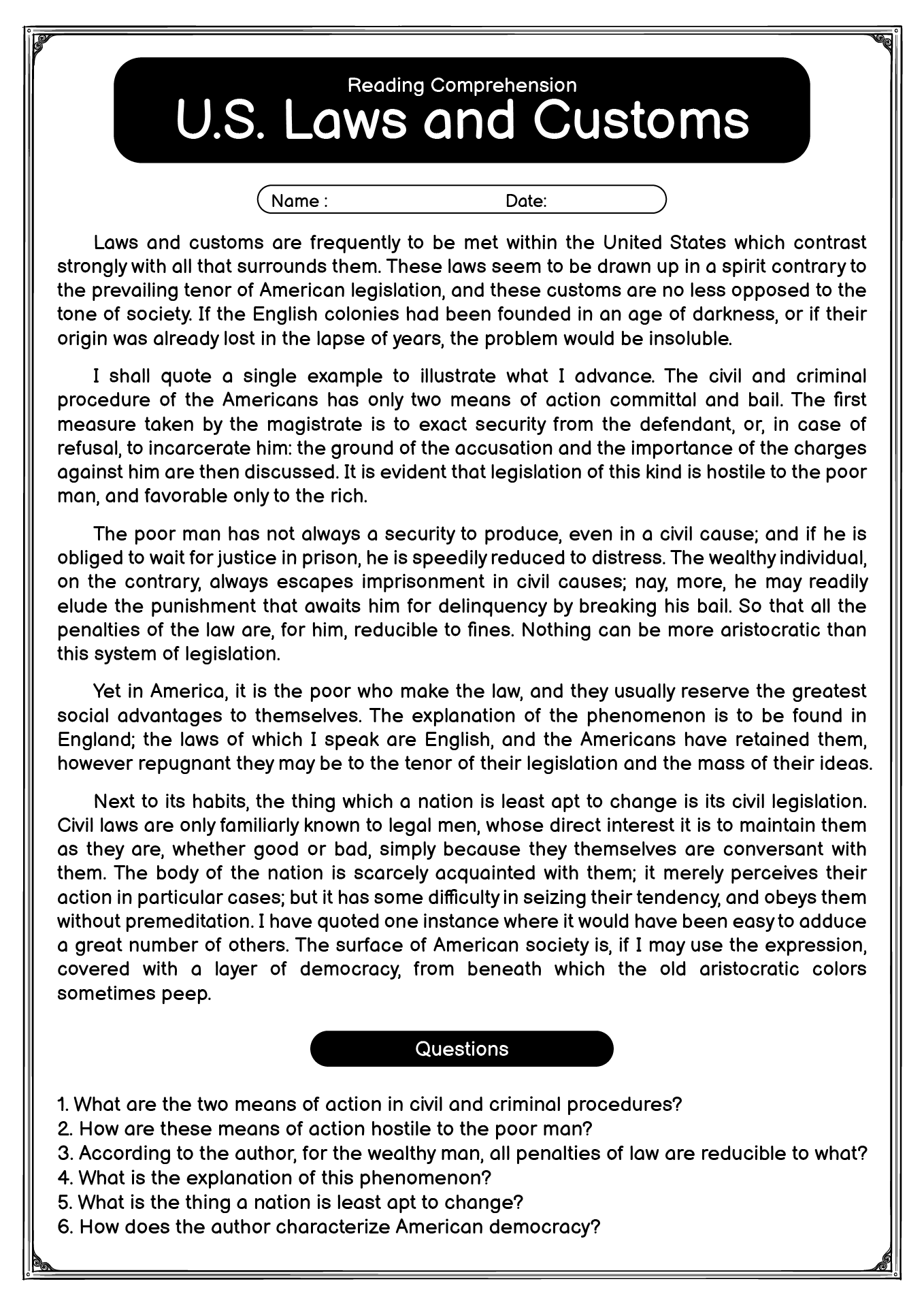 14 Reading Worksheets High School History Free PDF At Worksheeto 14 Reading Worksheets High School History Free PDF At Worksheeto