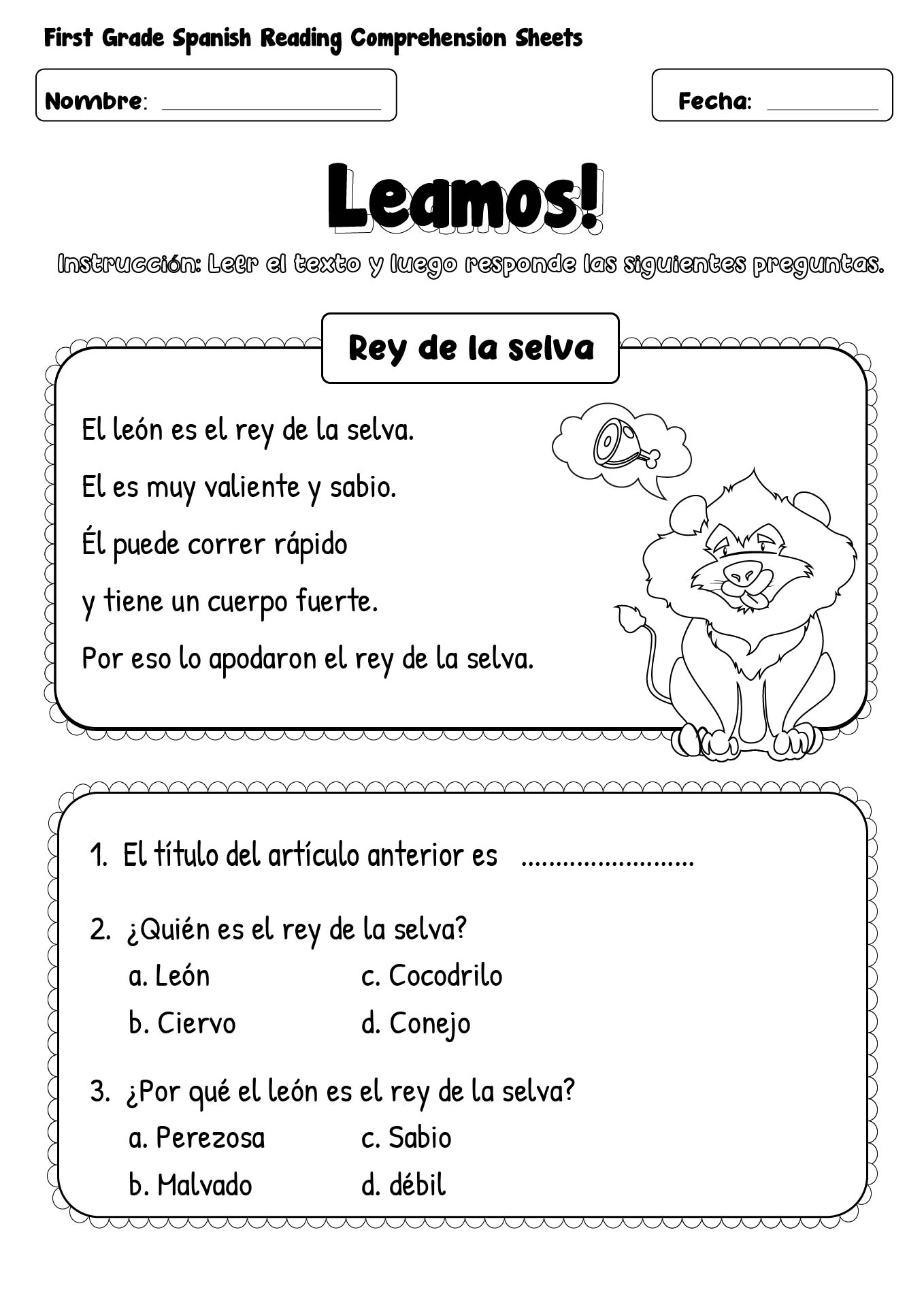 15 First Grade Spanish Worksheets Free PDF At Worksheeto 15 First Grade Spanish Worksheets Free PDF At Worksheeto