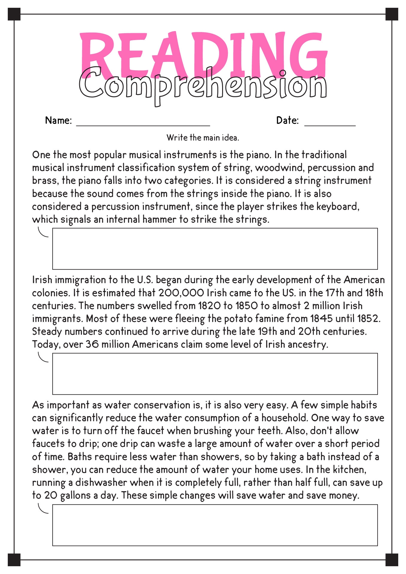 Reading And Comprehension Worksheets High School Reading And Comprehension Worksheets High School