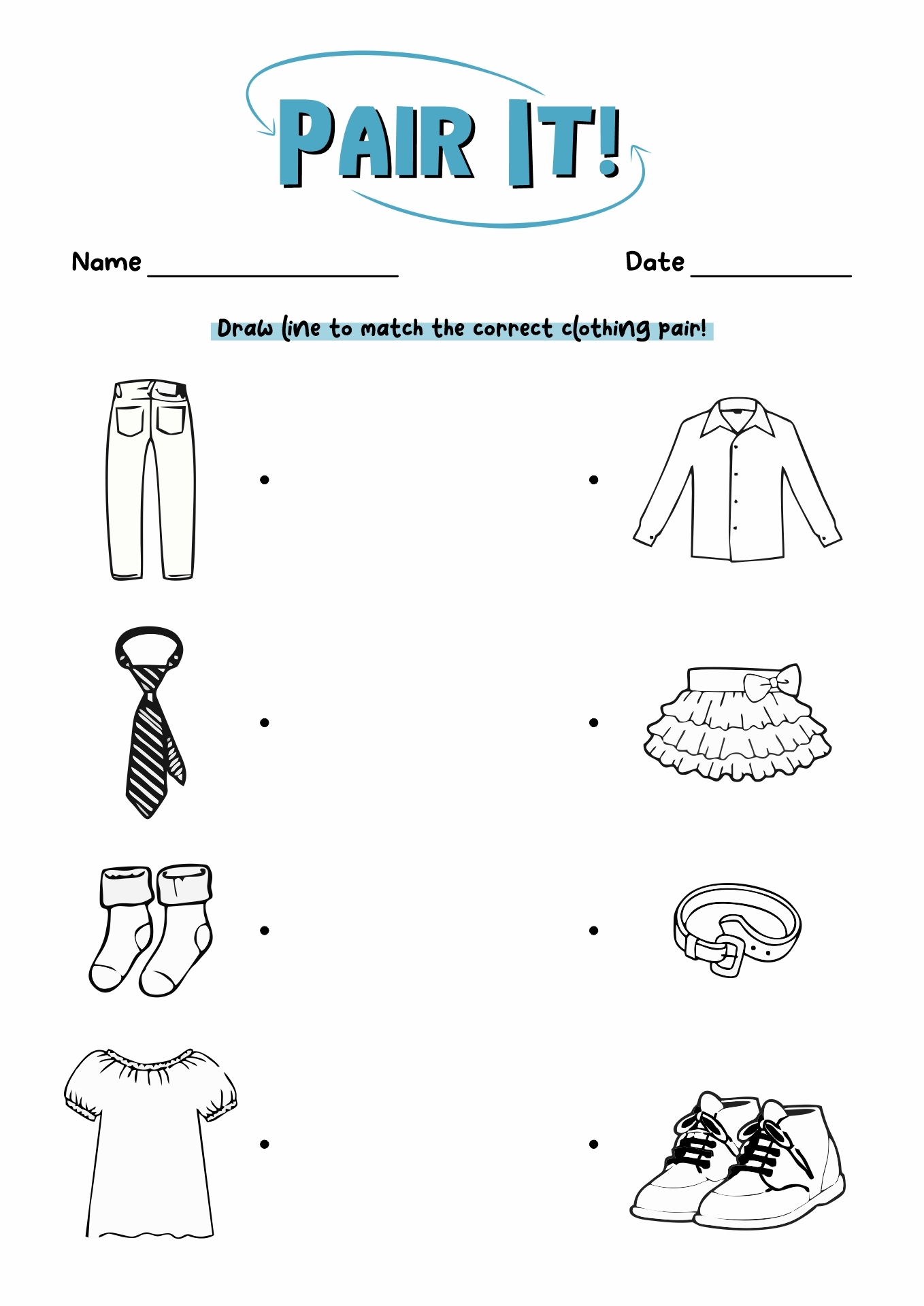 17 Clothing Printable Worksheets For Preschoolers Free PDF At Worksheeto