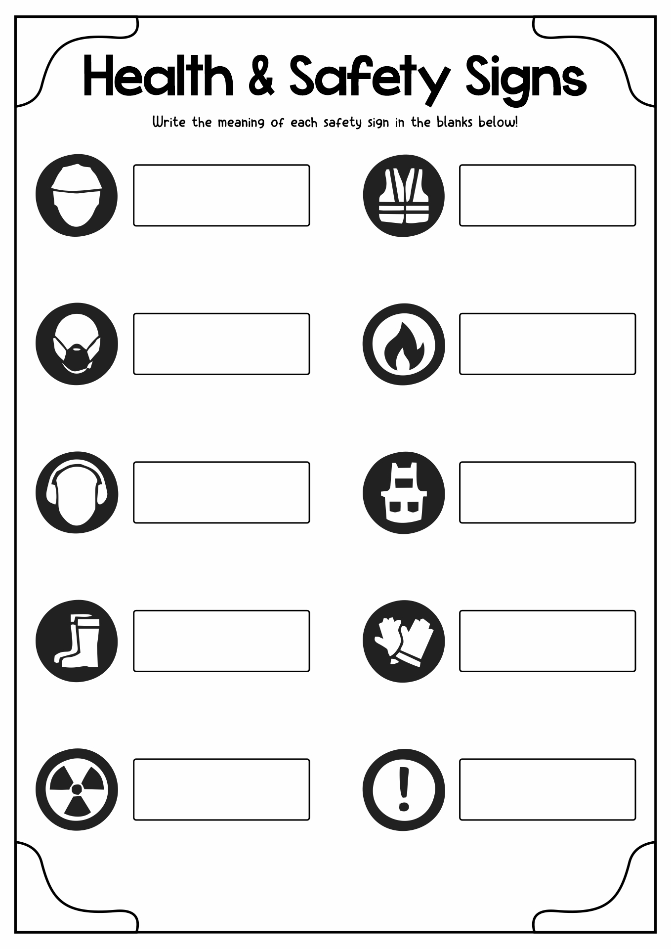 17 Personal Safety Worksheets Free PDF At Worksheeto