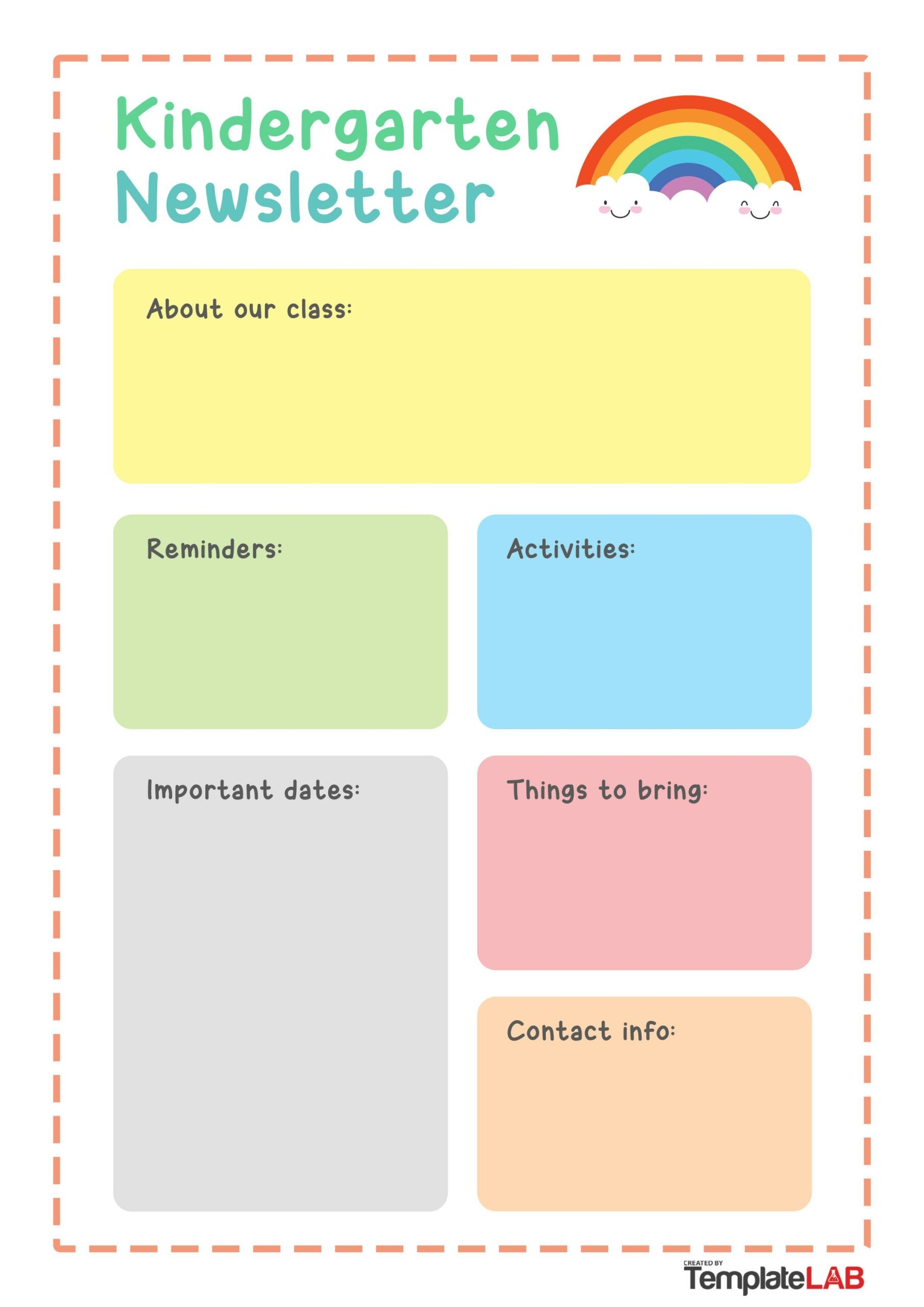 Free Preschool News Letter Templates Printable