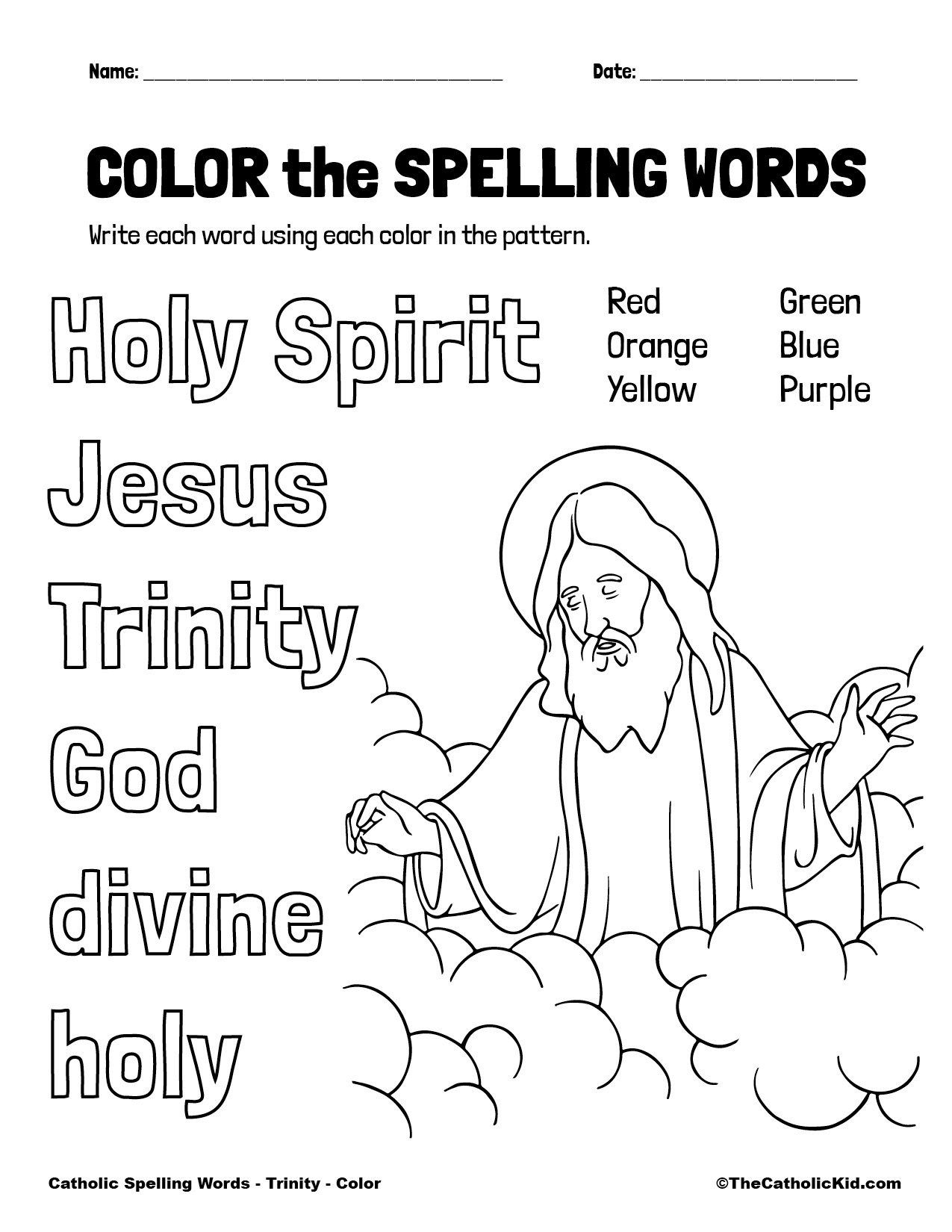 1st Grade Catholic Worksheets TheCatholicKid Worksheets Library