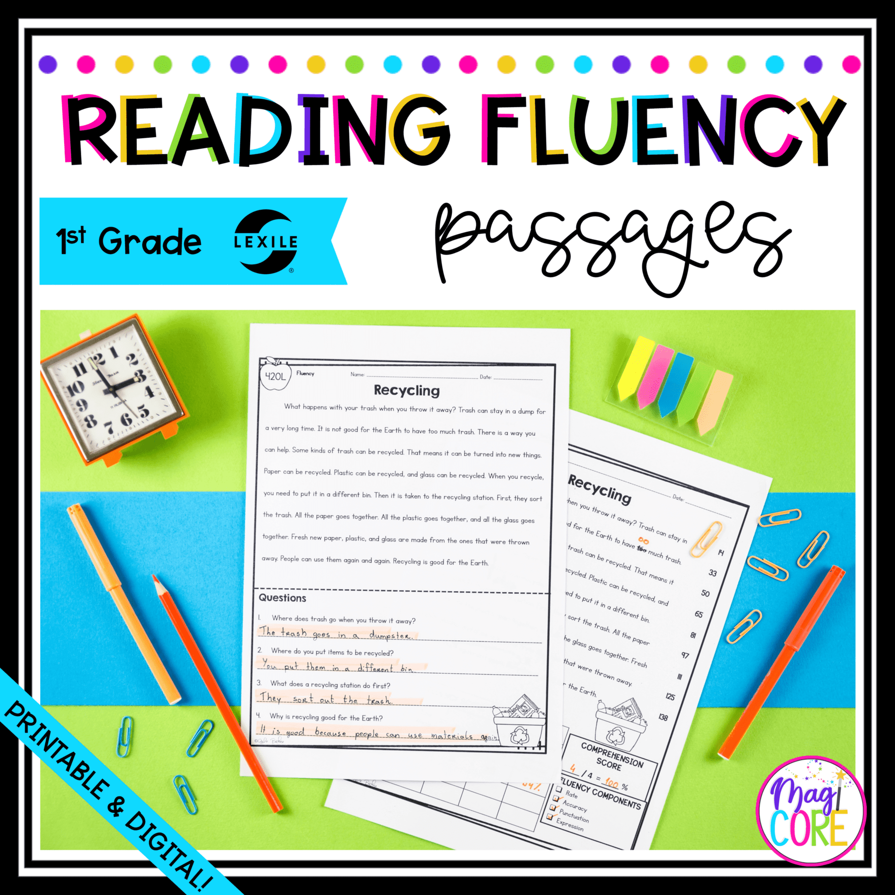1st Grade Level Reading Comprehension Worksheets