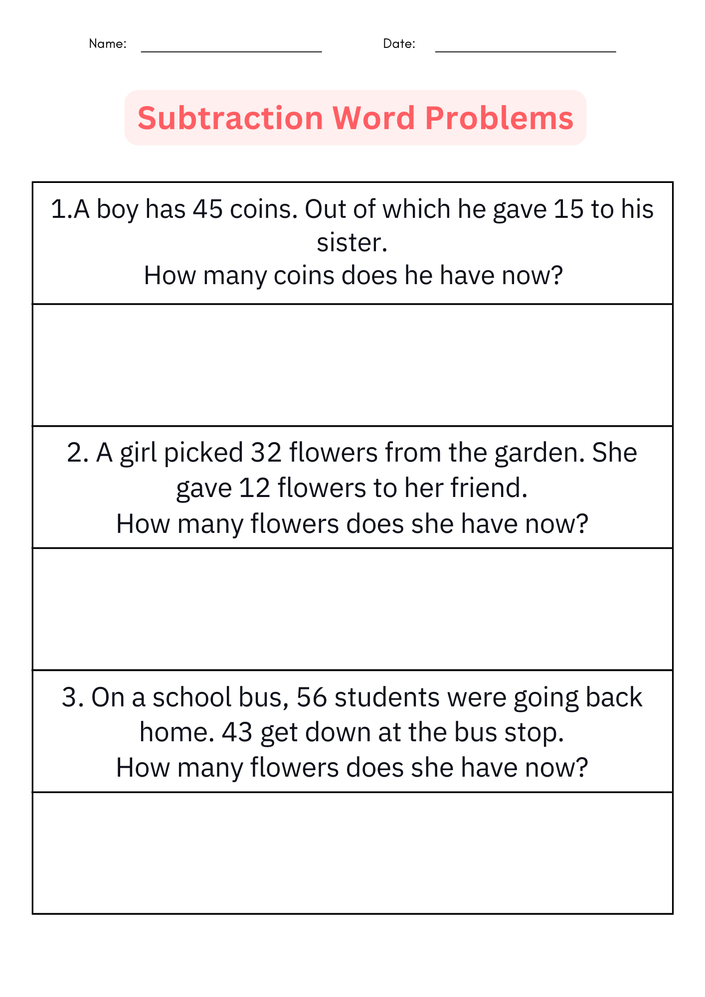 Problem Solving Math Worksheets For Kindergarten