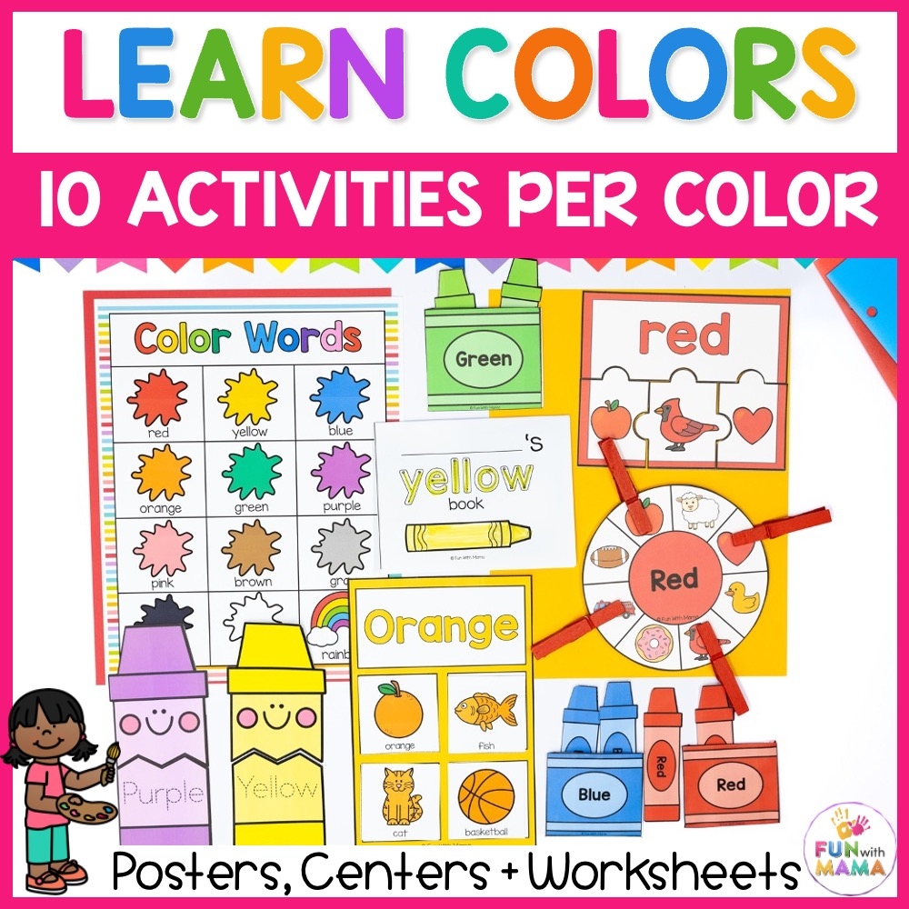 20 BEST Color Activities For Preschool FREE Printables 20 BEST Color Activities For Preschool FREE Printables