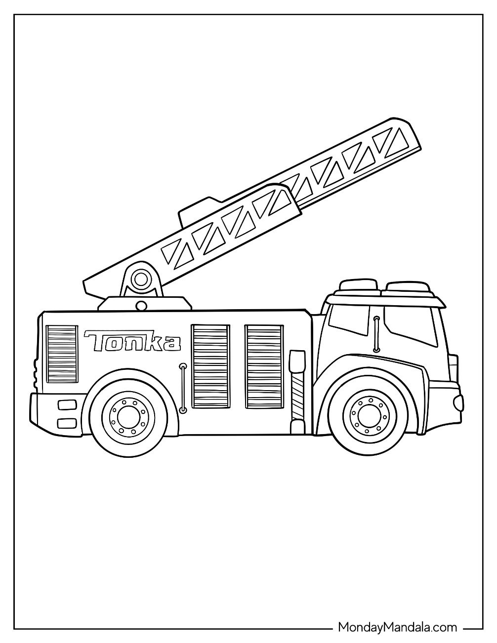 26 Fire Truck Coloring Pages Free PDF Printables 