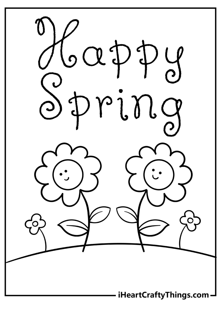 27 Spring Coloring Pages 2025 100 Free Printables