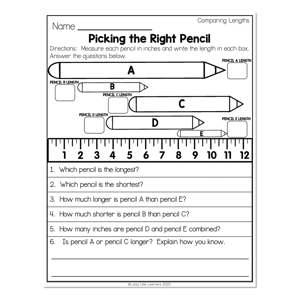 Free Printable Measuring Length Worksheets Free Printable Measuring Length Worksheets