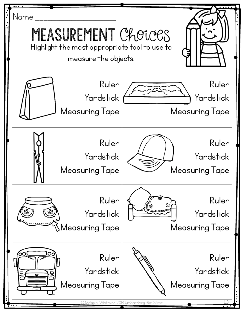 Free Printable Measuring Worksheets 2nd Grade Free Printable Measuring Worksheets 2nd Grade