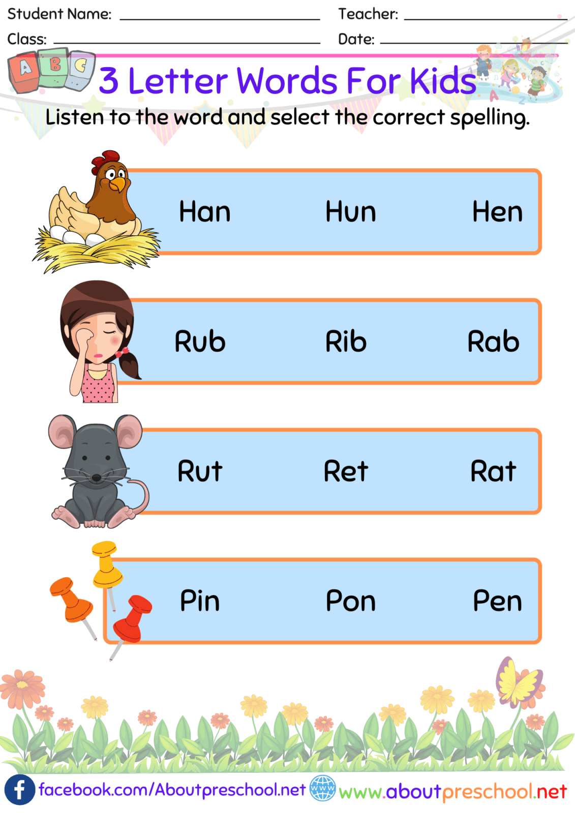 3 Letter For Kids Archives About Preschool