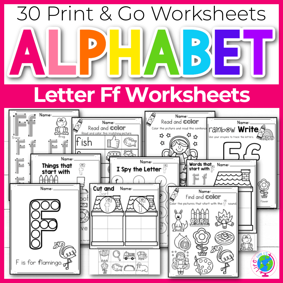 30 Free Printable Letter F Alphabet Worksheets 30 Free Printable Letter F Alphabet Worksheets