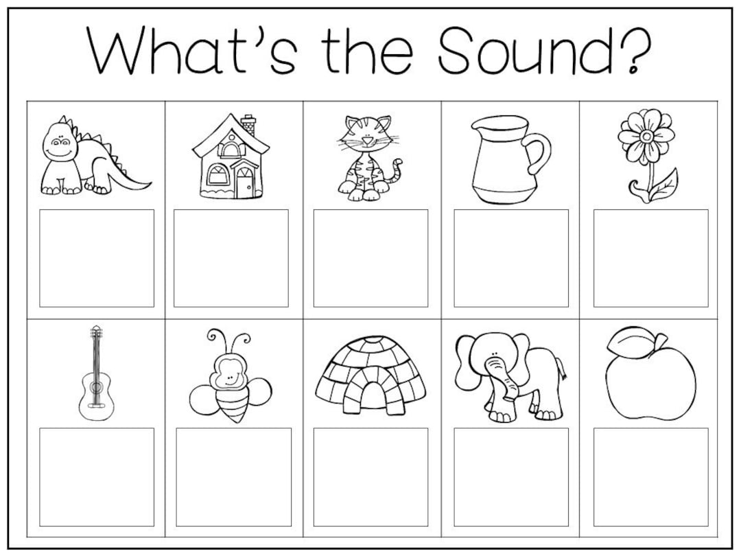 Alphabet Sounds Worksheets For Kindergarten