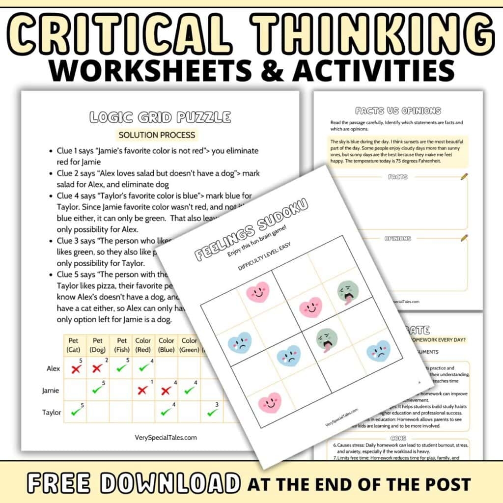 36 Fun Critical Thinking Games And Activities For Kids Printable 36 Fun Critical Thinking Games And Activities For Kids Printable
