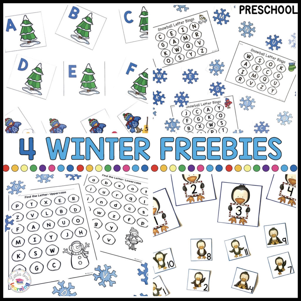 Free Preschool Winter Printables