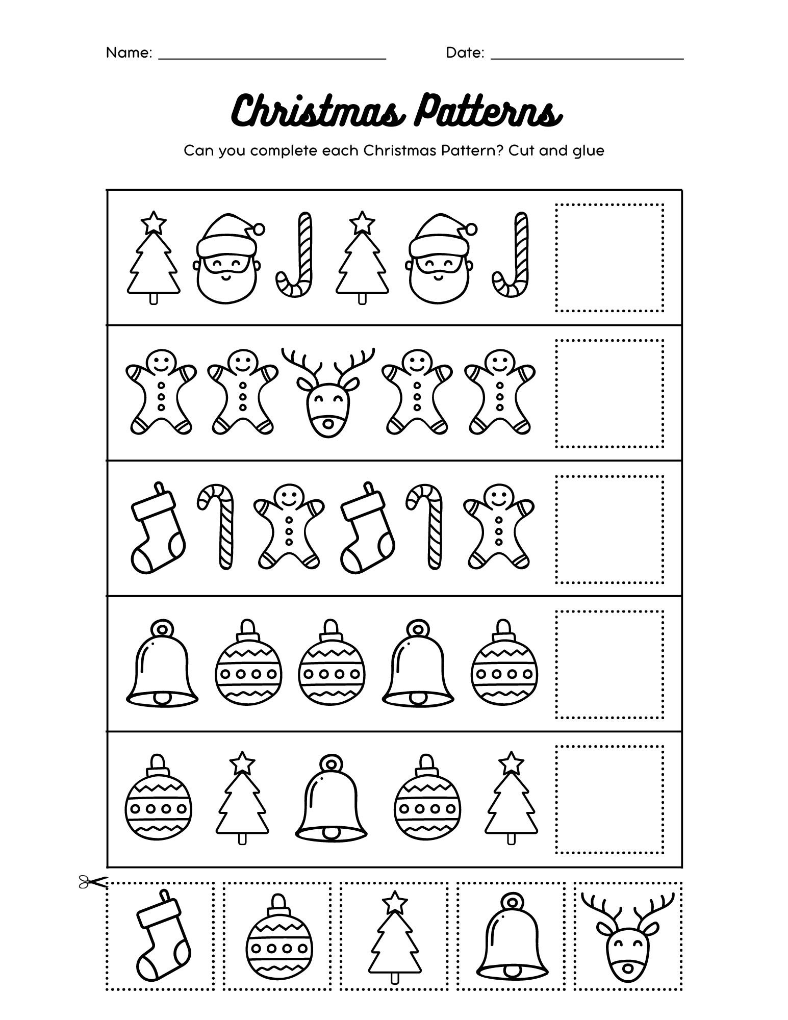 Free Printable Preschool Holiday Worksheets Free Printable Preschool Holiday Worksheets