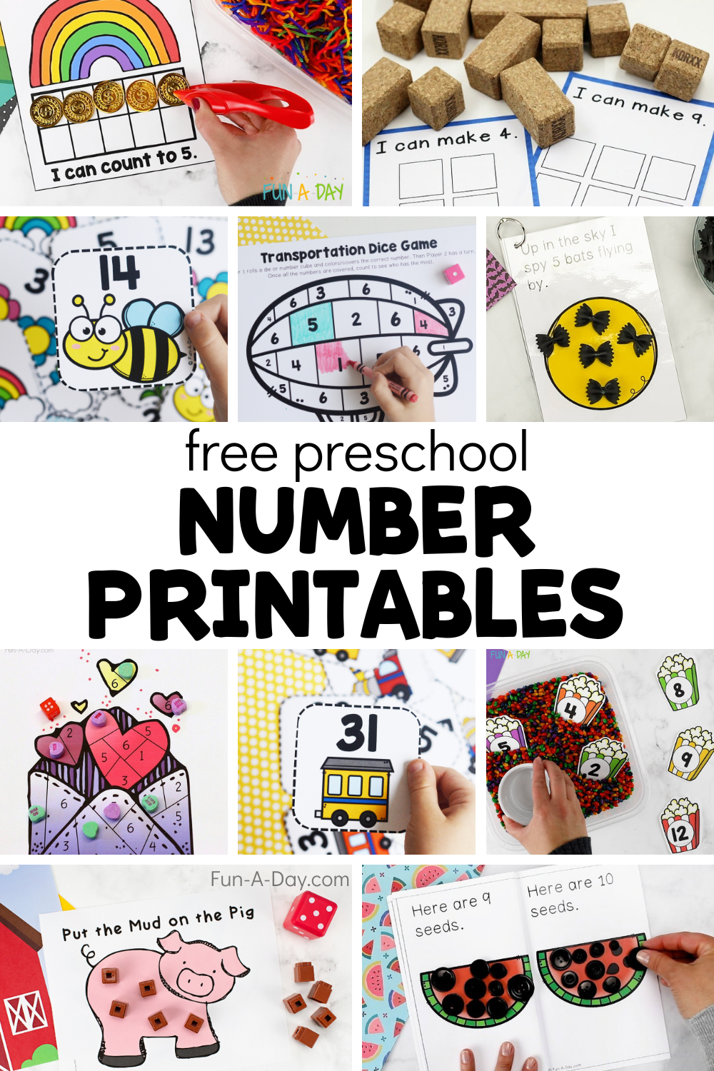 Free Printables Numbers For Preschoolers