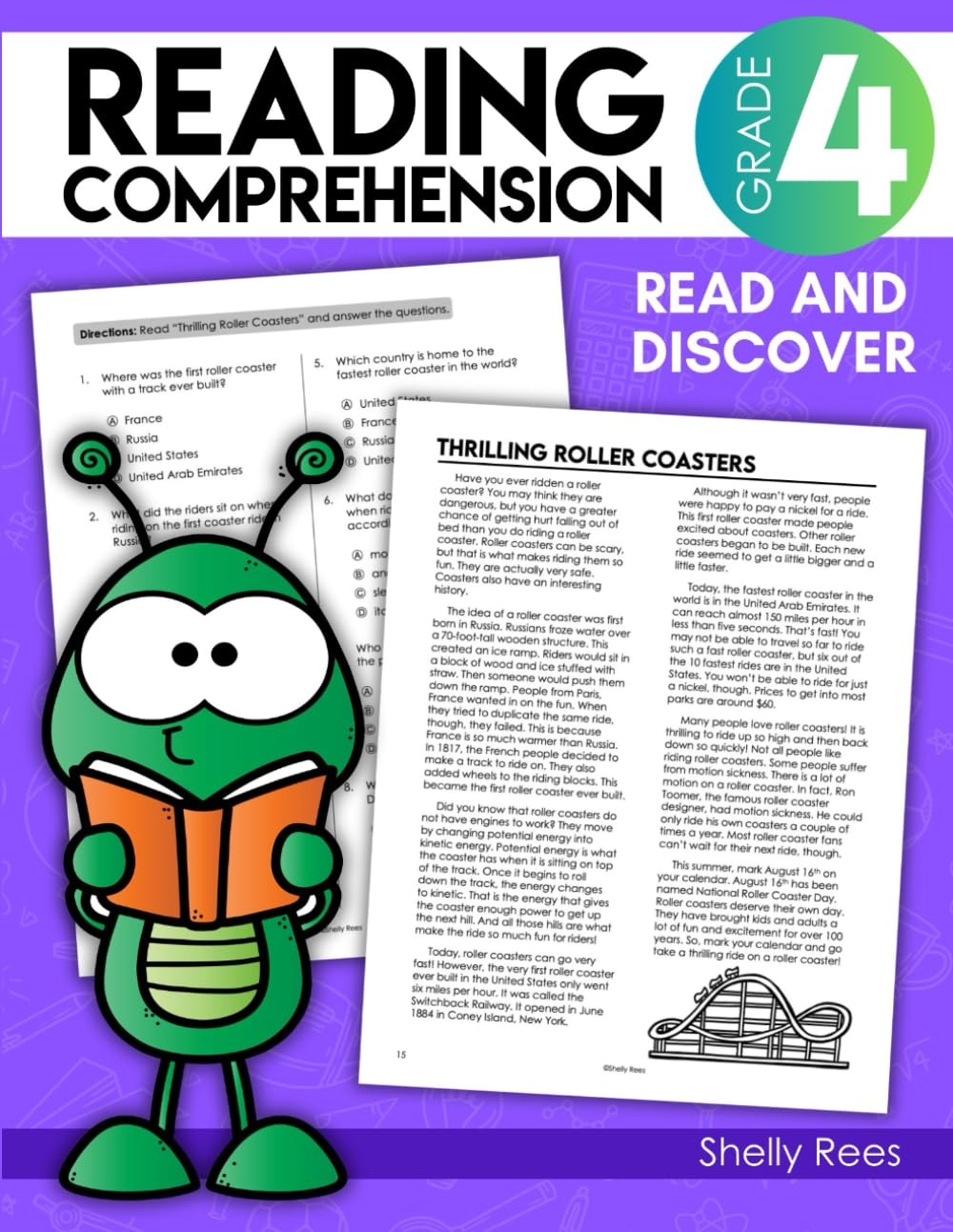 4th Grade Reading Comprehension Workbook Fourth Grade Reading Passages For Kids 9 10 Reading Test Prep And Passages That Build Comprehension