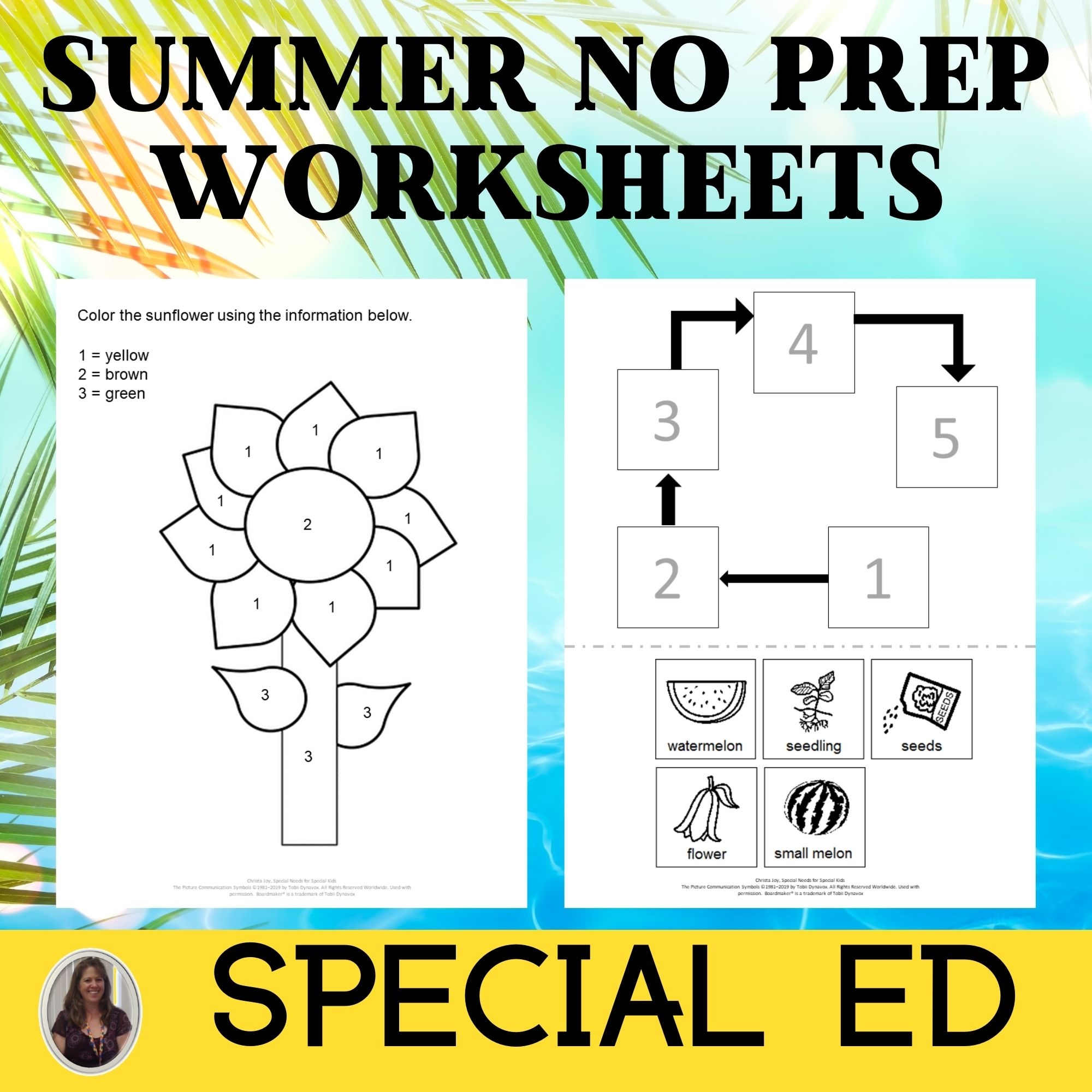 60 No Prep Summer Worksheets For Special Education Math ELA Science Worksheets Special Needs For Special Kids 60 No Prep Summer Worksheets For Special Education Math ELA Science Worksheets Special Needs For Special Kids
