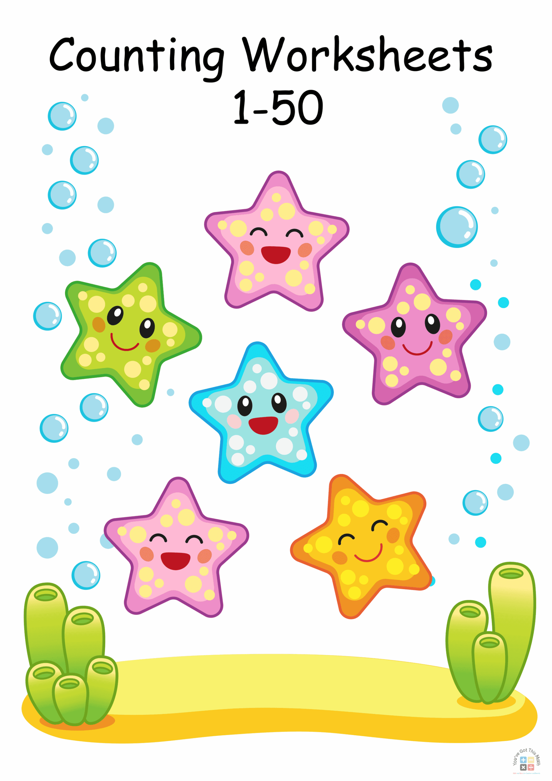 Free Printable Counting Worksheets 1-50 Free Printable Counting Worksheets 1-50