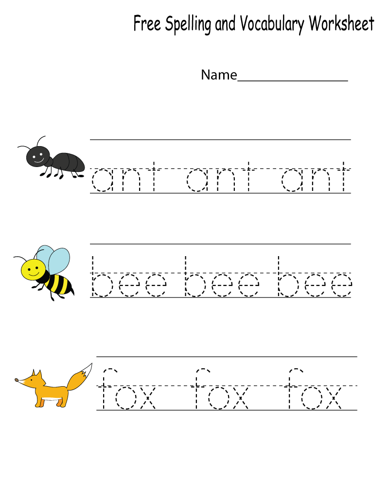 Printable Kindergarten Writing Worksheets Pdf