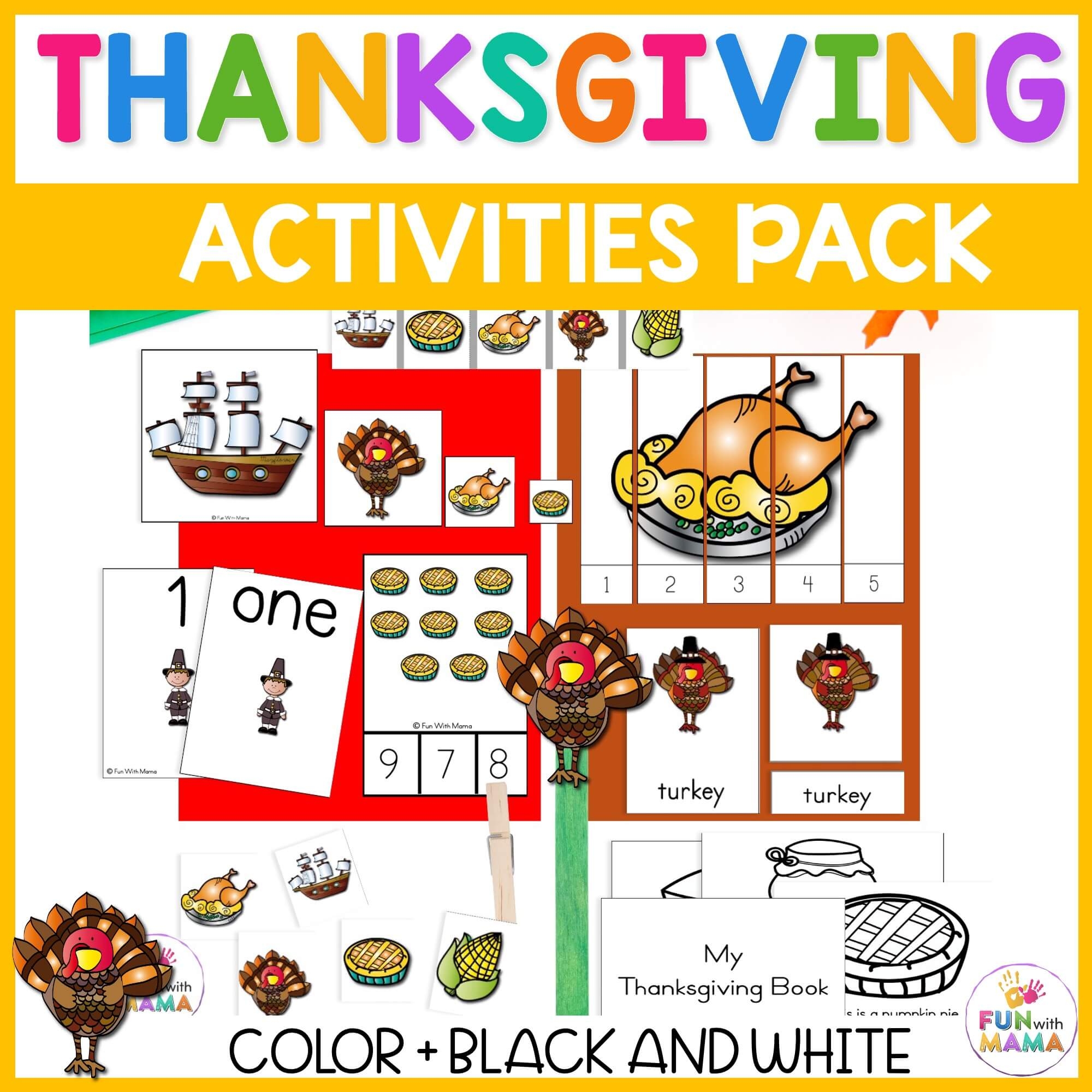 A Thanksgiving Printable Pack For Learning History U0026 More A Thanksgiving Printable Pack For Learning History U0026 More
