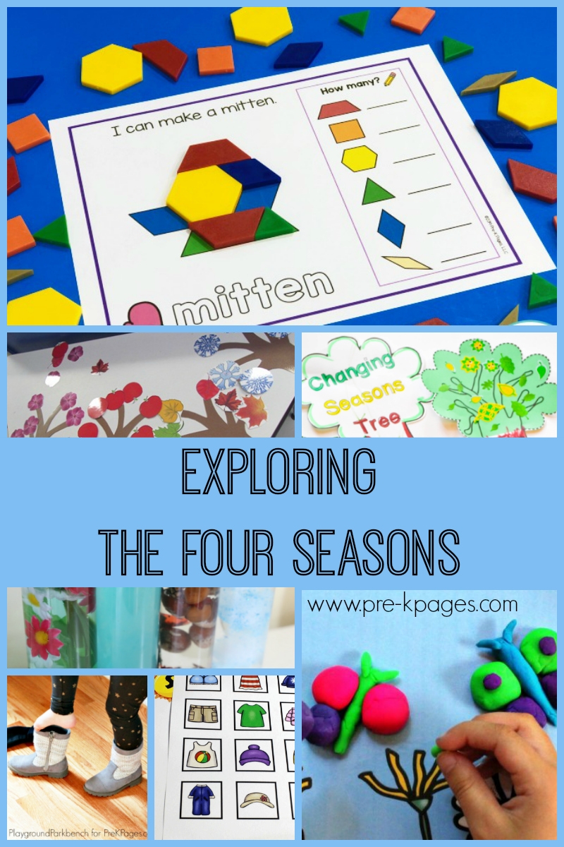 Activities For Exploring The Four Seasons Pre K Pages