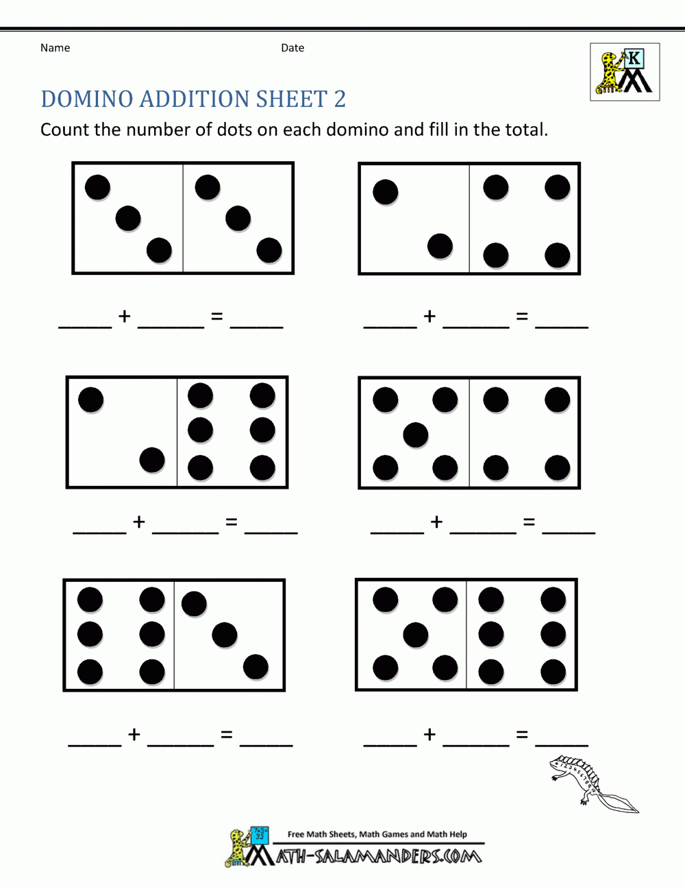 Easy Kindergarten Math Worksheets