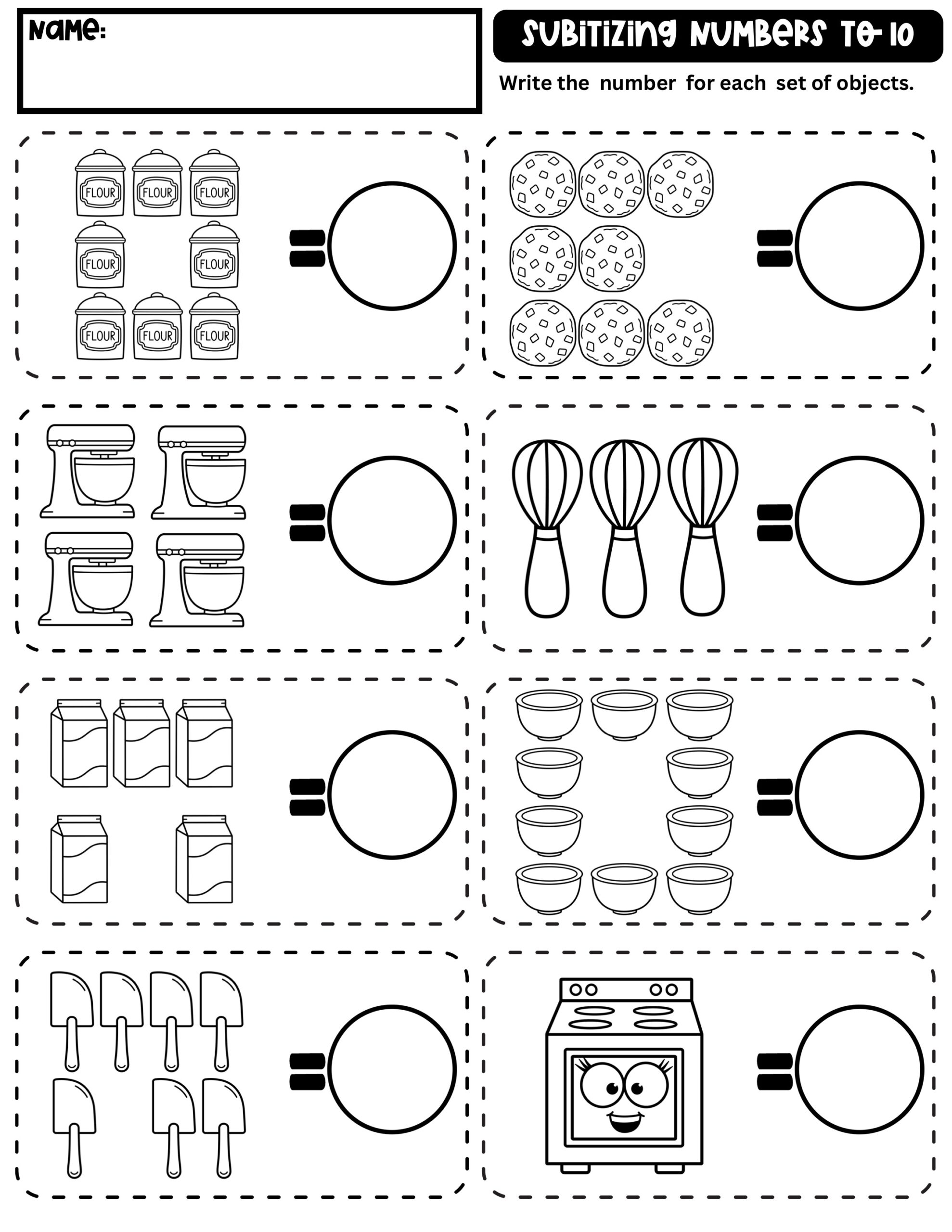 Addition Within 5 Counting Within 10 Worksheets Classful