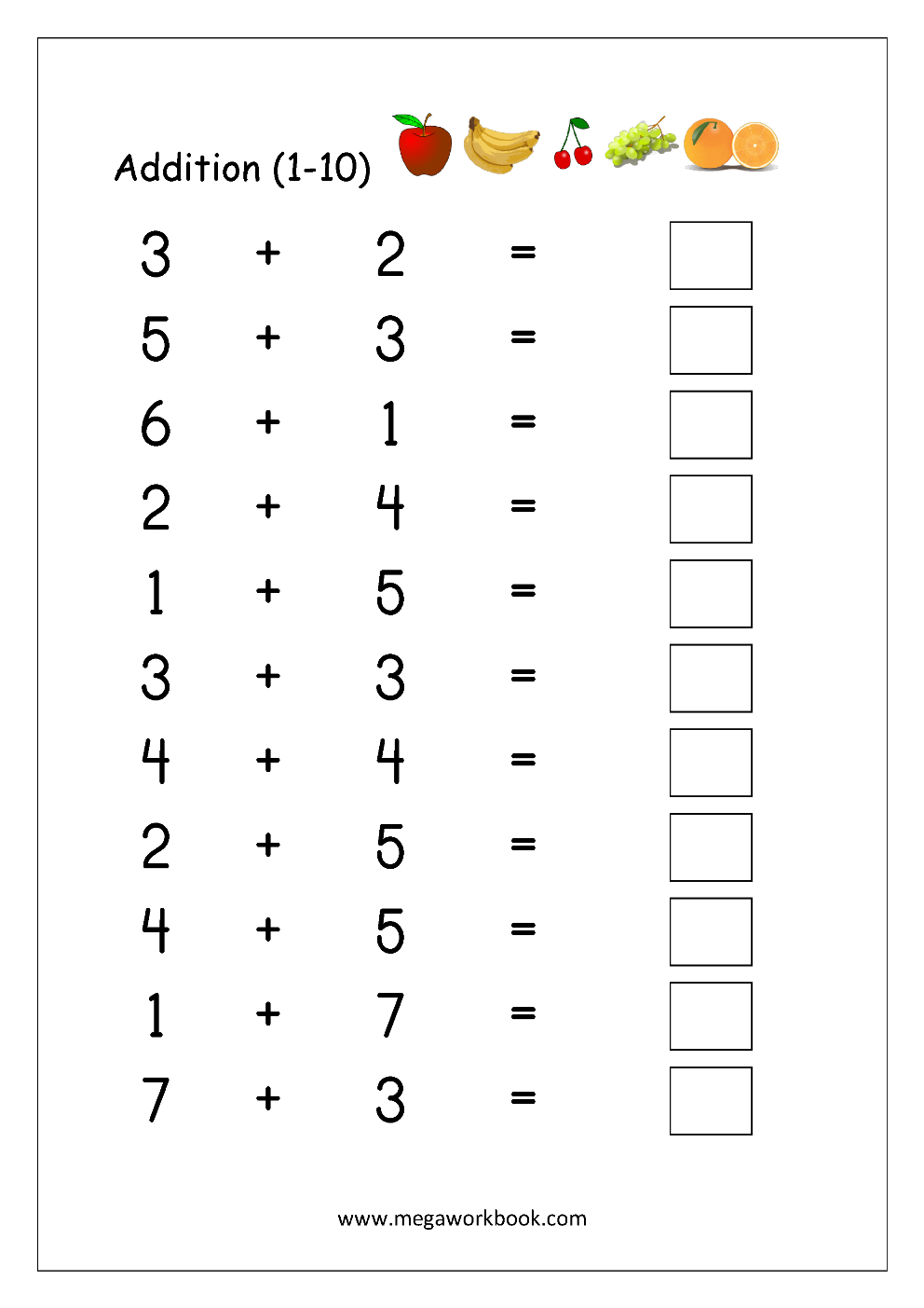 Addition Worksheet Kindergarten Free Addition Worksheet Kindergarten Free