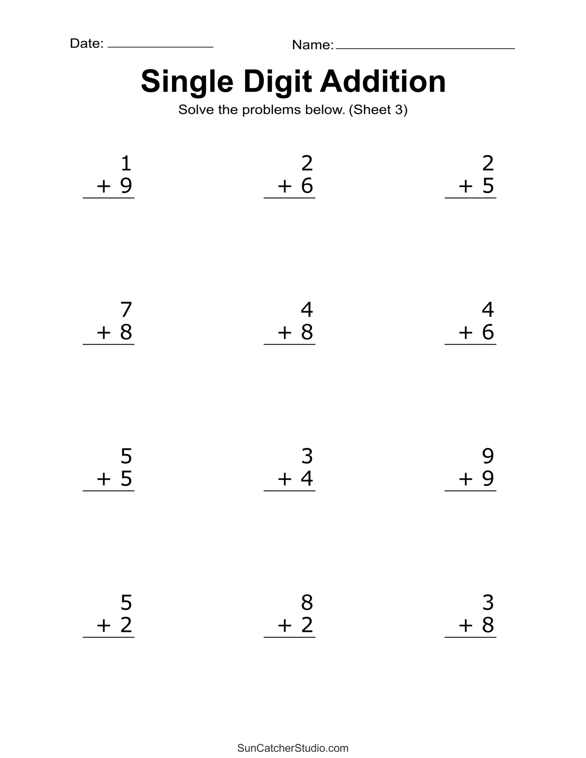 Addition Worksheets Free Printable Easy Math Problems Free Printables Monograms Design Tools Patterns U0026 DIY Projects Addition Worksheets Free Printable Easy Math Problems Free Printables Monograms Design Tools Patterns U0026 DIY Projects
