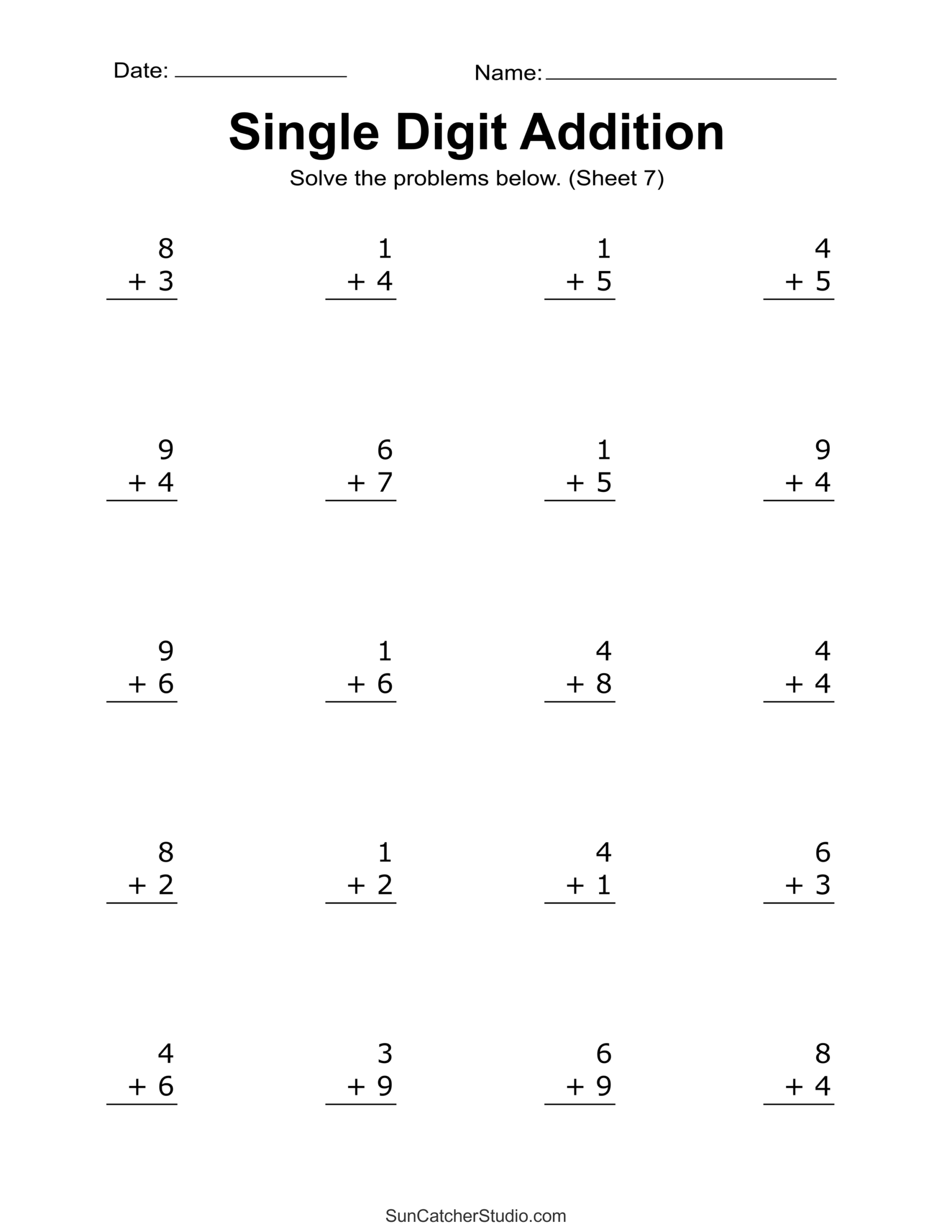 Kindergarten Adding Worksheets Free Kindergarten Adding Worksheets Free
