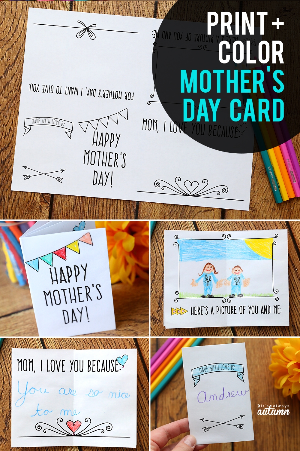 Preschool Mothers Day Printable