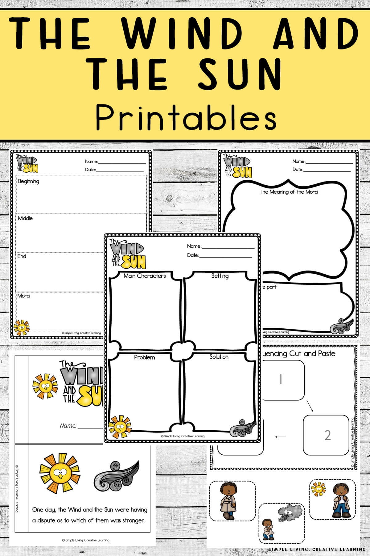 Aesop s Fables The Wind And The Sun Printables Simple Living Aesop s Fables The Wind And The Sun Printables Simple Living