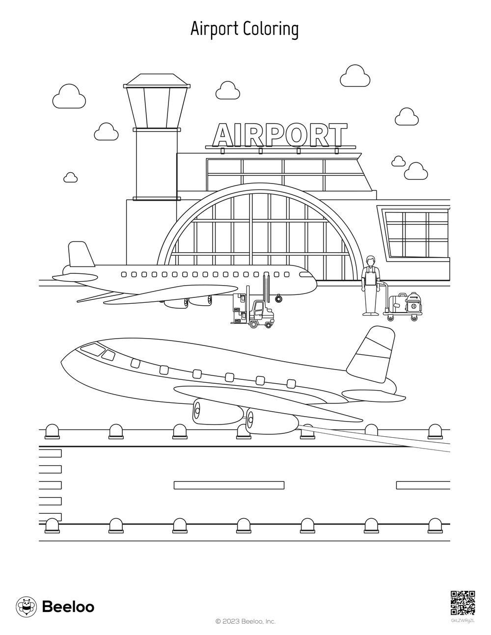 Airport themed Coloring Pages Beeloo Printable Crafts And Activities For Kids