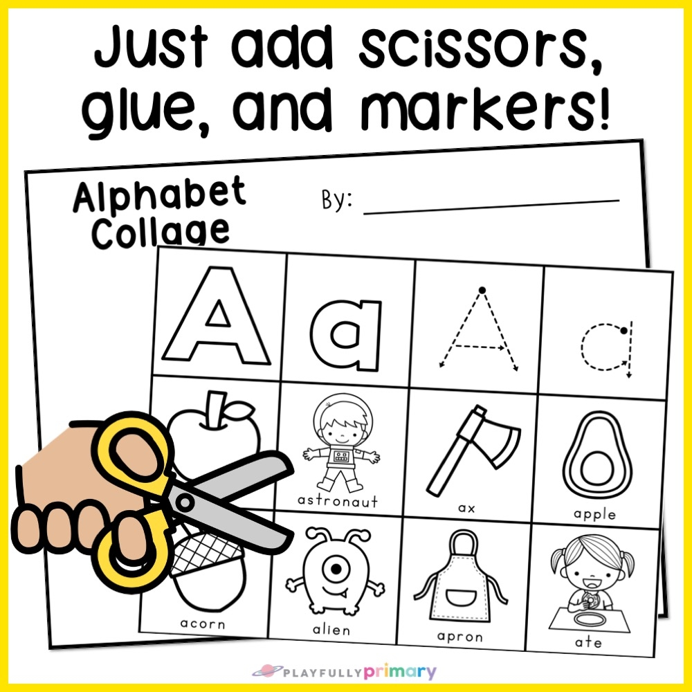 Alphabet Cut And Paste Worksheets Playfully Primary Alphabet Cut And Paste Worksheets Playfully Primary