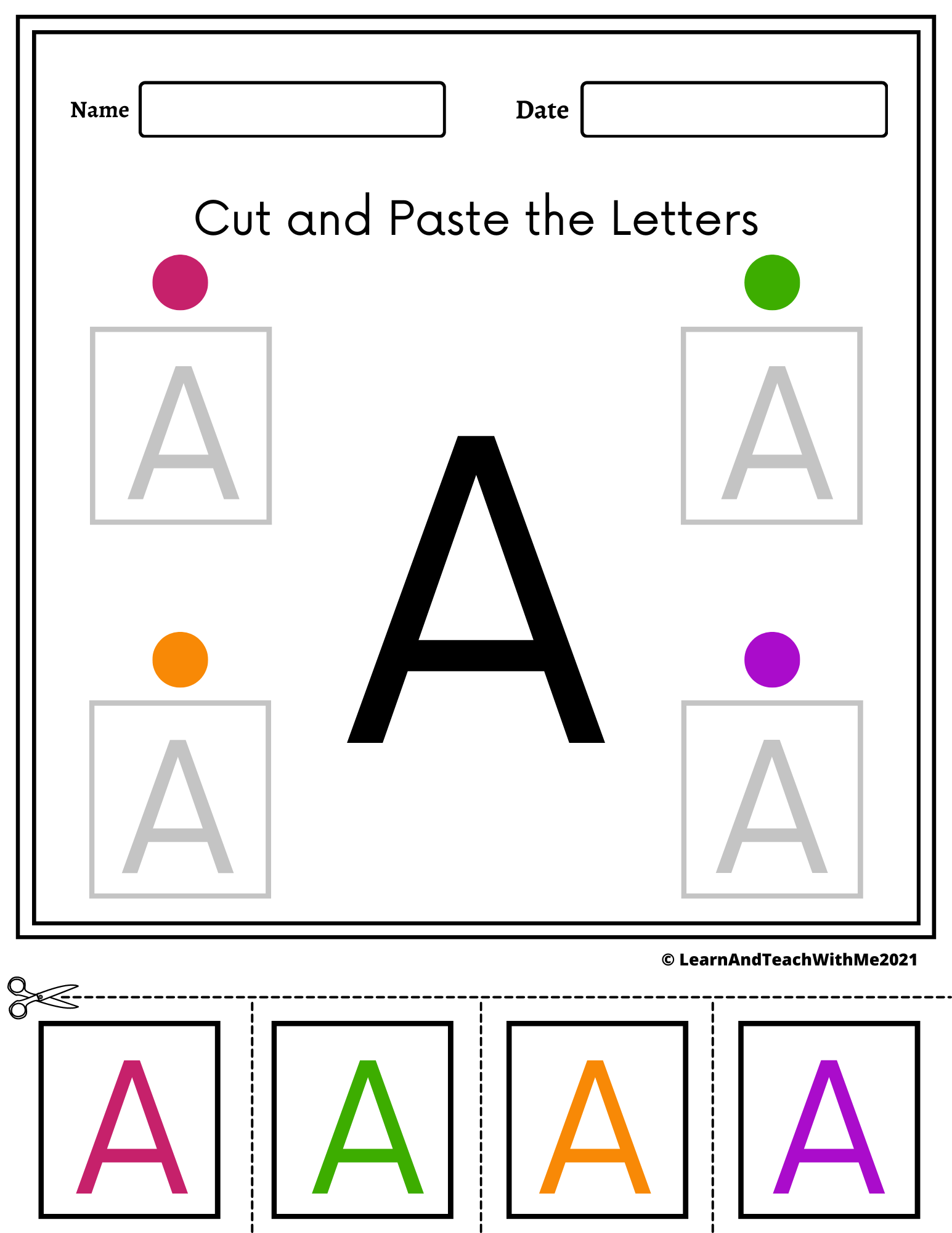 Alphabet Cut And Paste Worksheets Uppercase Letters Made By Teachers Alphabet Cut And Paste Worksheets Uppercase Letters Made By Teachers