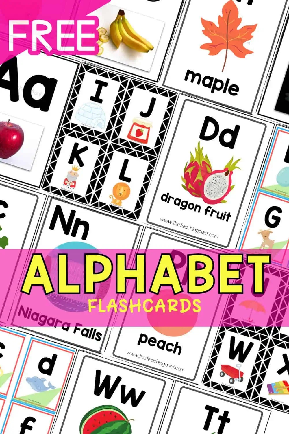 Alphabet Flashcards The Teaching Aunt