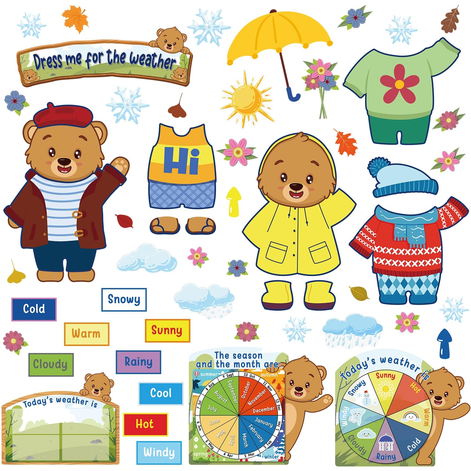 Free Printable Dressing Bear Weather Preschool Free Printable Dressing Bear Weather Preschool